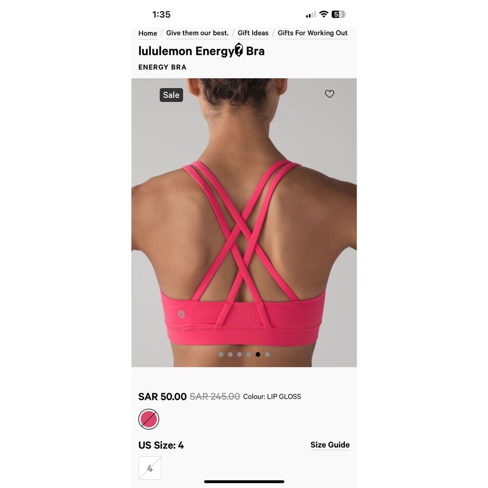 Lululemon Energy Bra EUC - Picture 2 of 11